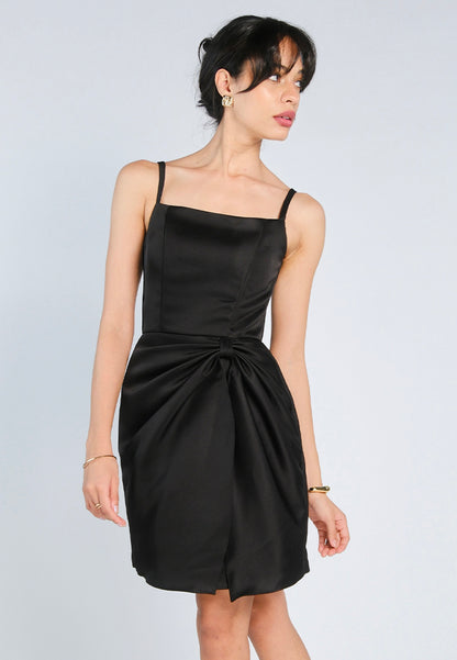 Mark Bumgarner X Vania Romoff For Plains & Prints Grace Sleeveless Dress (Black)