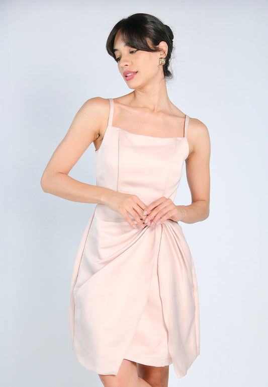 Mark Bumgarner X Vania Romoff For Plains & Prints Grace Sleeveless Dress (Blush)