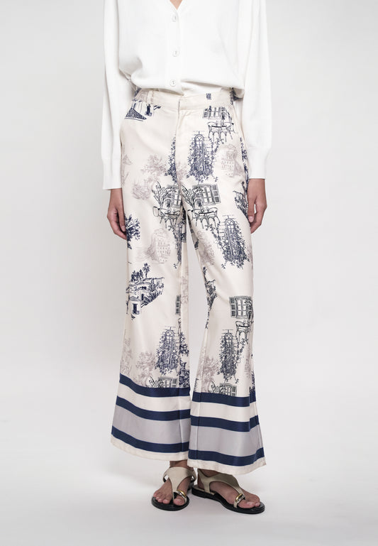 Greece Pants (Printed Taupe)