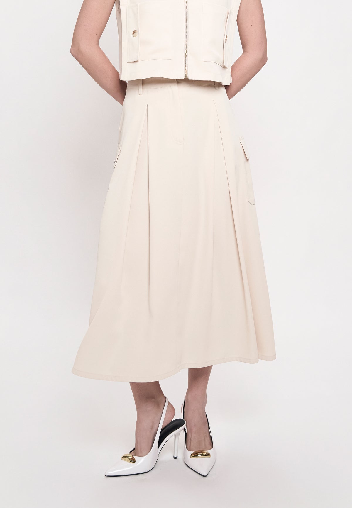 Grifyn Skirt  (Light Beige)