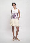 Gwynete Sleeveless Dress (Spot Print Cream)