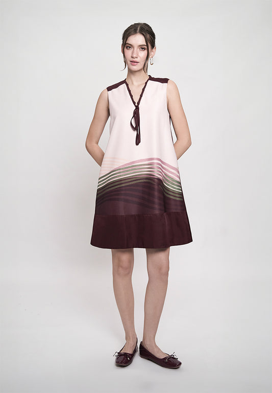 Gyselle Sleeveless Dress (Spot Print Pink)