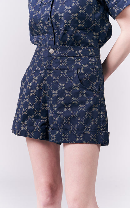 DNM Studios Hariette Shorts (P. Navy)