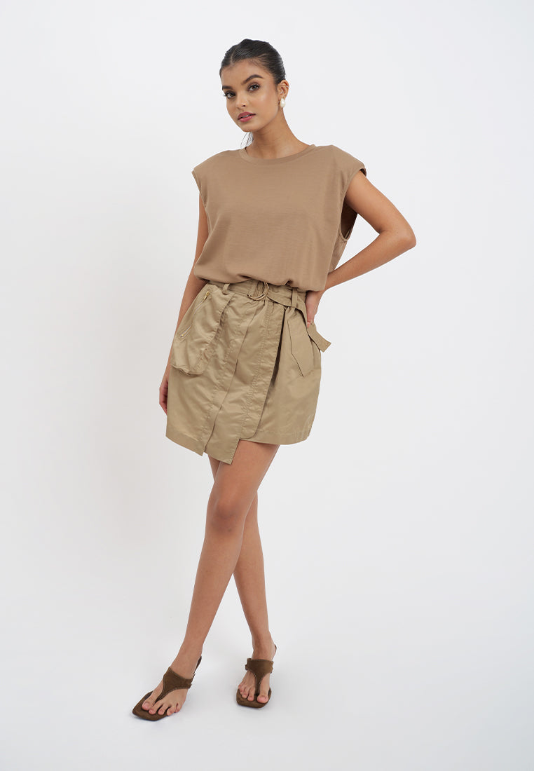 Raf Harper Sleeveless Dress (Khaki)