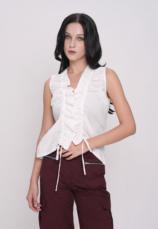 Havenn Sleeveless Top (Offwhite)