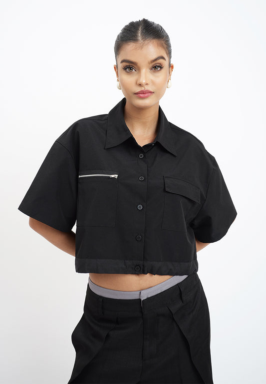 Raf Heron Short Sleeve Top (Black)