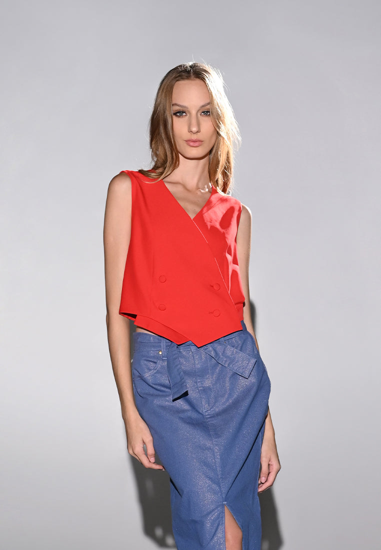 RAF Heze Sleeveless Top (Red)