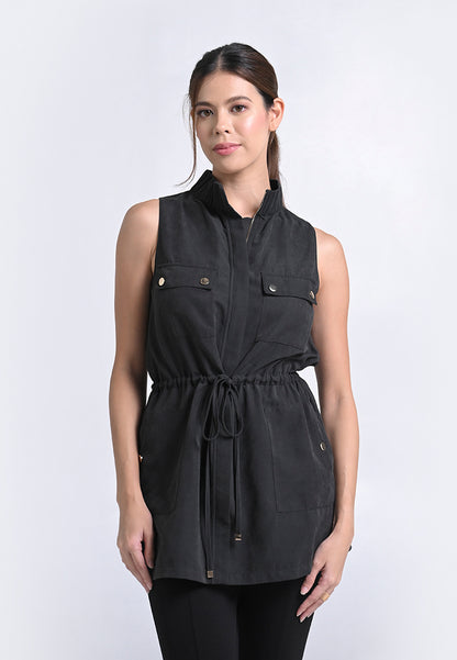 Archetype Travel Hooper Sleeveless Tunic Dress (Black)
