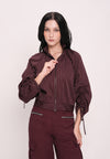 Huxlei Long Sleeve Top (Striped Plum)