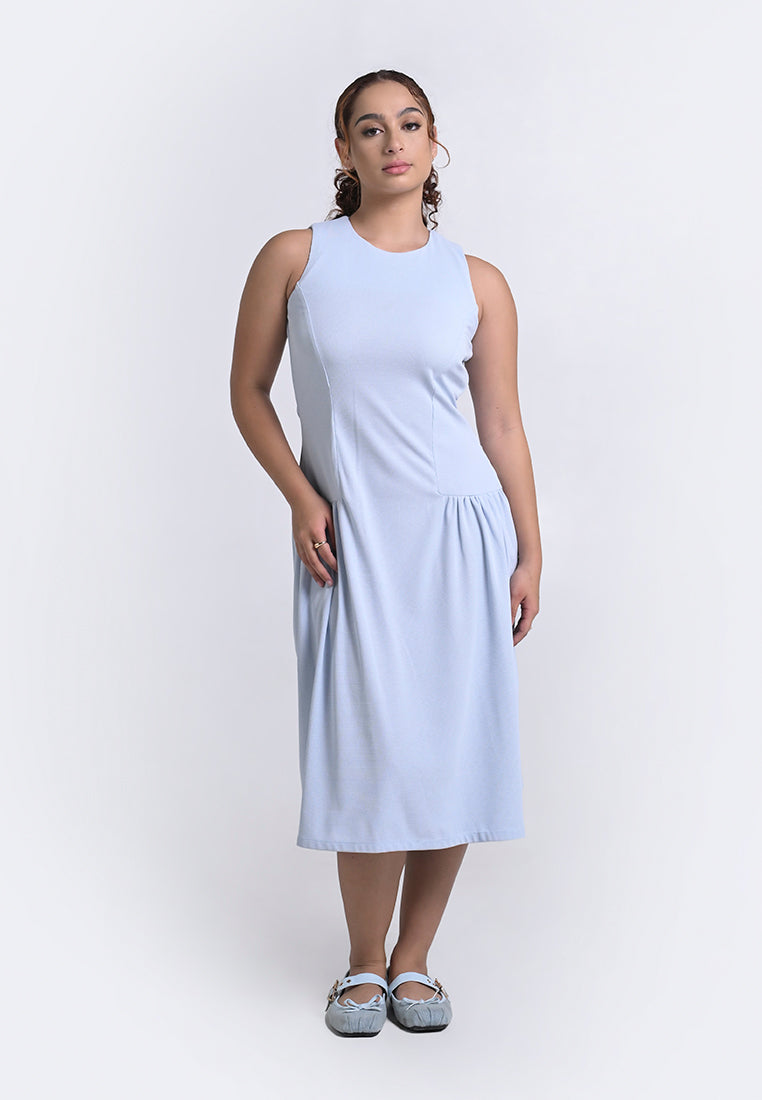 Archetype Travel Hyden Sleeveless Dress (Light Blue)