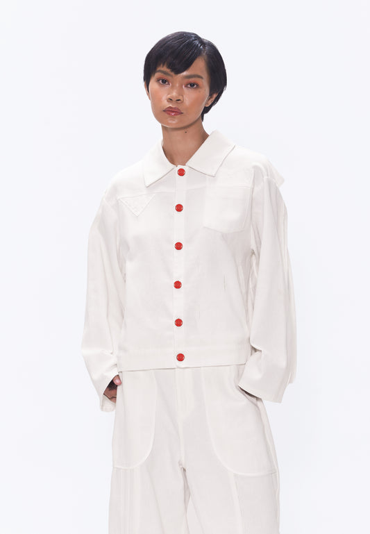 Plains & Prints x Randolf Hero Long Sleeve Jacket (Offwhite)