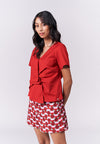 Icylin Short Sleeve Top (Red)