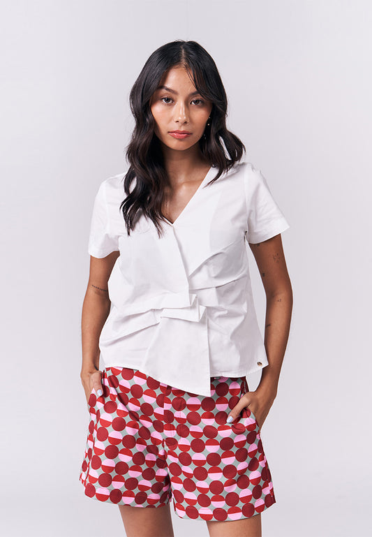 Icylin Short Sleeve Top (White)