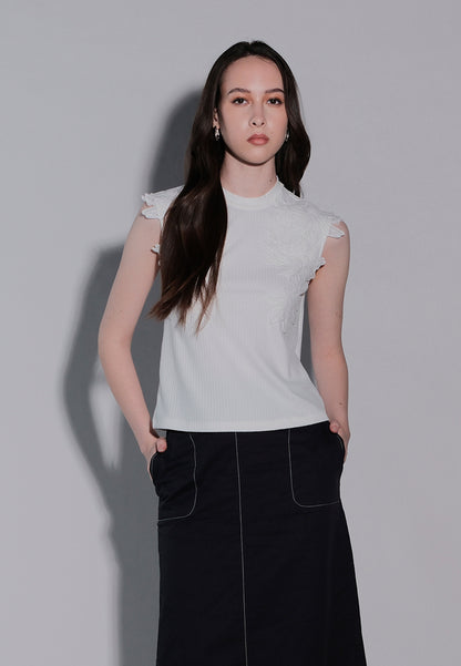 Holiday 2025 Illiana Sleeveless Top (White)