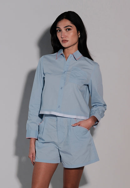Holiday 2025 Inaki Long Sleeve Top (Light Blue)