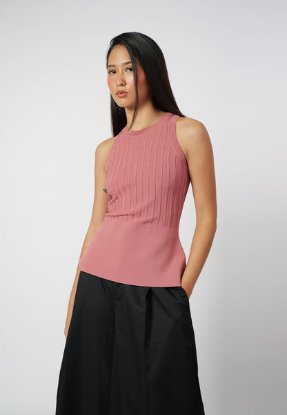 Raf Inez Sleeveless Top (Dark Rose)