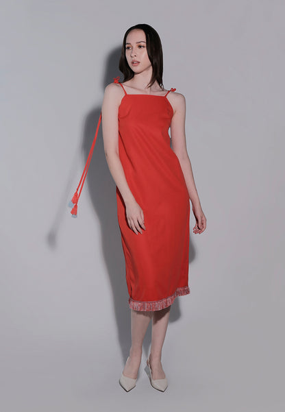 Holiday 2025 Ingrid Sleeveless Dress (Red)