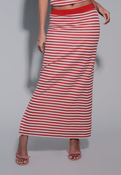 Holiday 2025 Irra Skirt (Striped Red)
