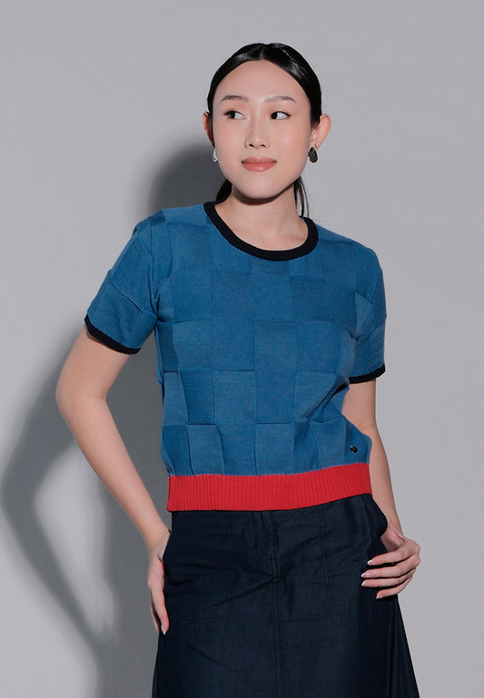 Holiday 2025 Irwyn Short Sleeve Top (Blue)