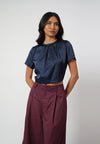 Raf Isabelle Short Sleeve Top (Navy)