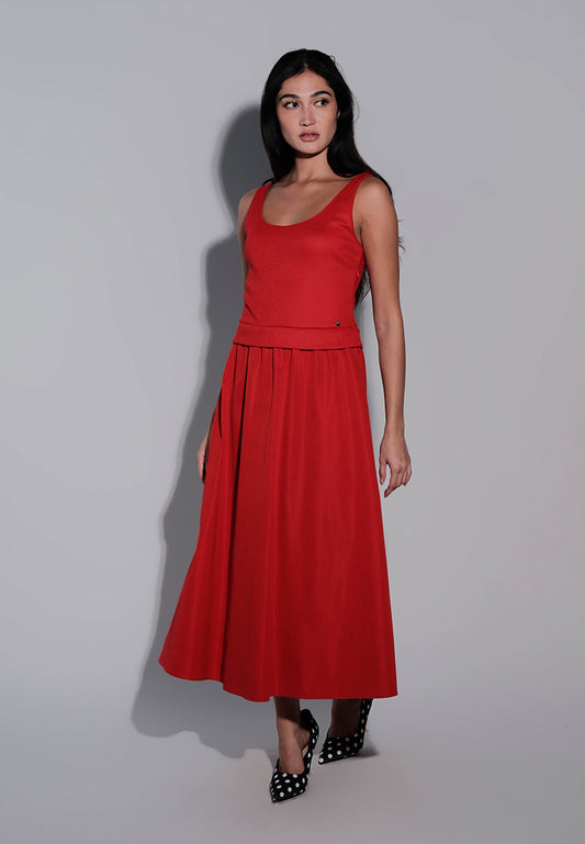 Holiday 2025 Ishka Sleeveless Dress (Red)
