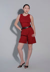 Holiday 2025 Islah Sleeveless Playsuit (Red)