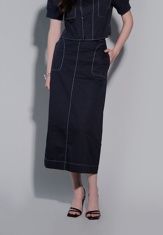 Holiday 2025 Ivette Skirt (Navy)