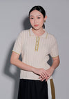 Holiday 2025 Jafar Short Sleeve Top (Cream)