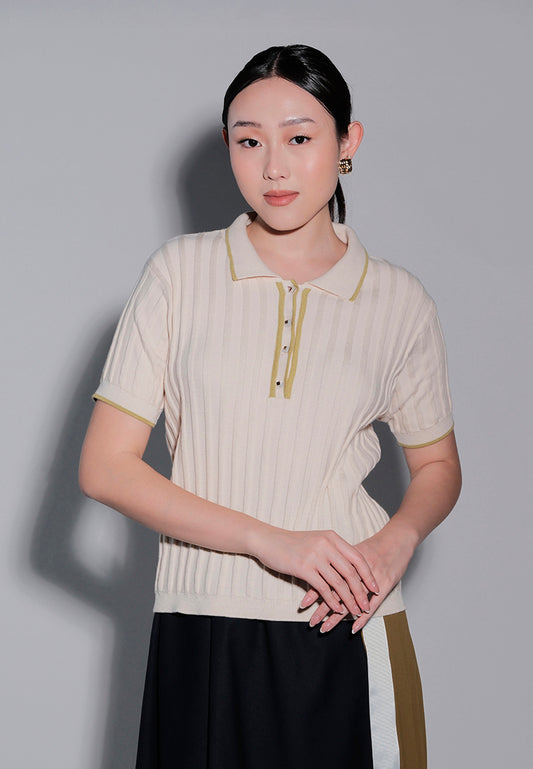 Holiday 2025 Jafar Short Sleeve Top (Cream)
