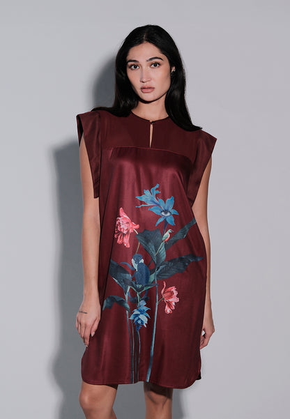 Holiday 2025 Jamie Sleeveless Dress (Maroon)