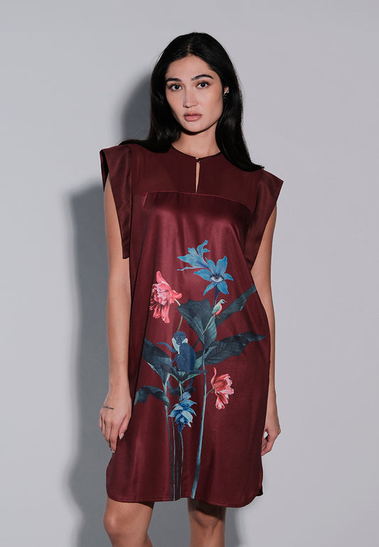 Holiday 2025 Jamie Sleeveless Dress (Maroon)