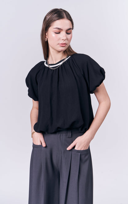 Jamm Short Sleeve Top (Black)