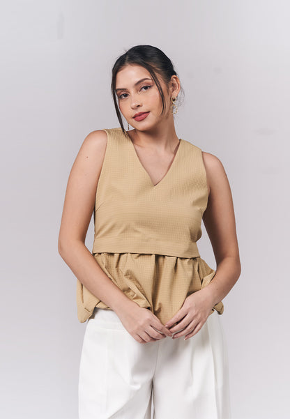 Janeille Sleeveless Top (Avocado)