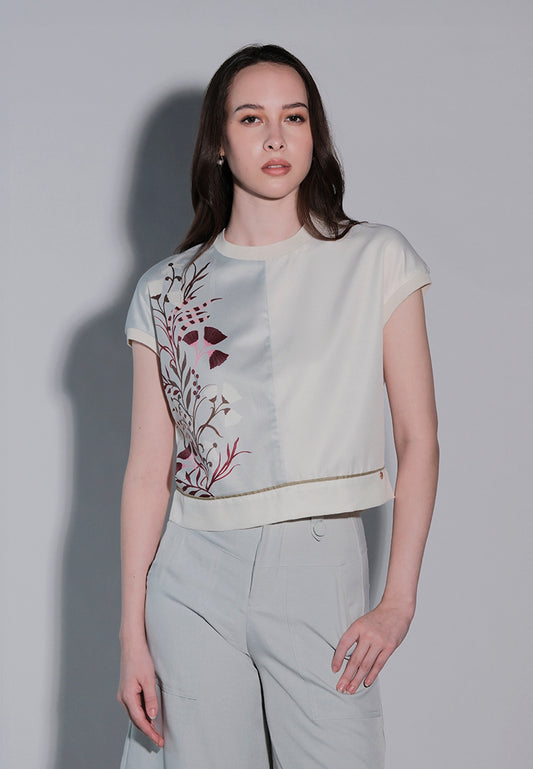 Holiday 2025 Janz Short Sleeve Top (Mint/Cream)