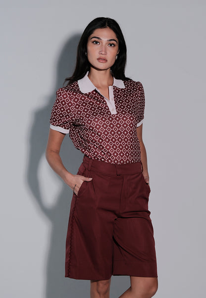 Holiday 2025 Javelin Short Sleeve Sport Shirt Top (Printed Wine)