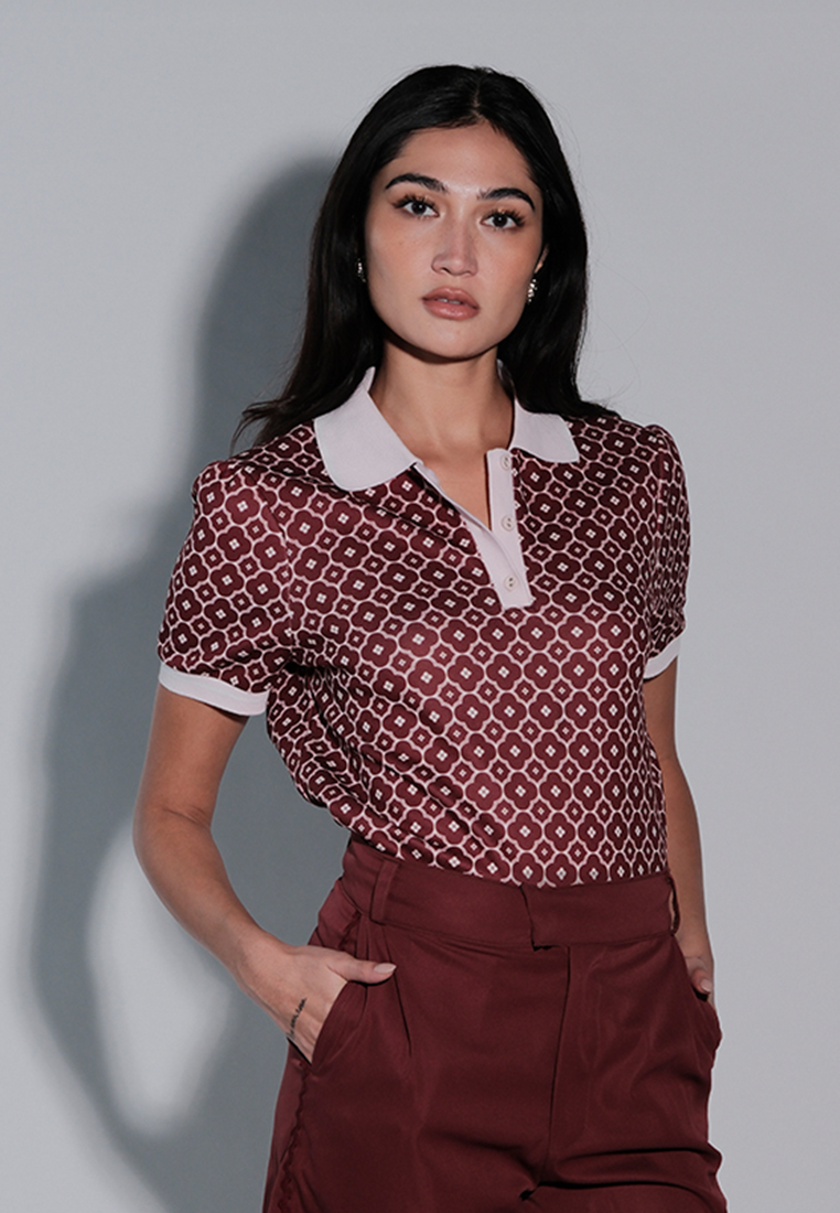 Holiday 2025 Javelin Short Sleeve Sport Shirt Top (Printed Wine)