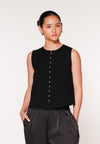 Raf Joust Sleeveless Top (Black)