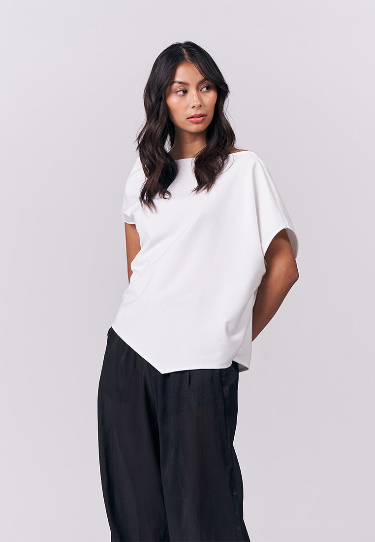 Joyous Short Sleeve Top (White)