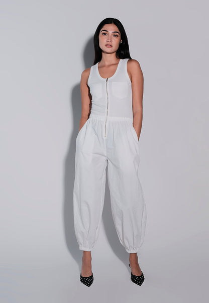 Holiday 2025 Jugger Sleeveless Pantsuit  (White)