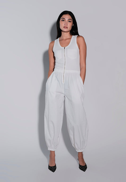 Holiday 2025 Jugger Sleeveless Pantsuit  (White)