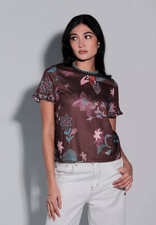 Holiday 2025 Jungle Short Sleeve Top (Multi)