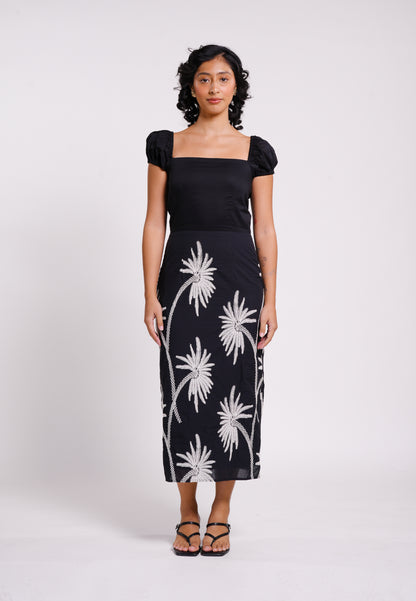 Raf Keep Short Sleeve Dress (Printed Black)