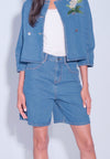 DNM Studios x Raxenne Kingfisher Shorts W/ Embro (Blue)