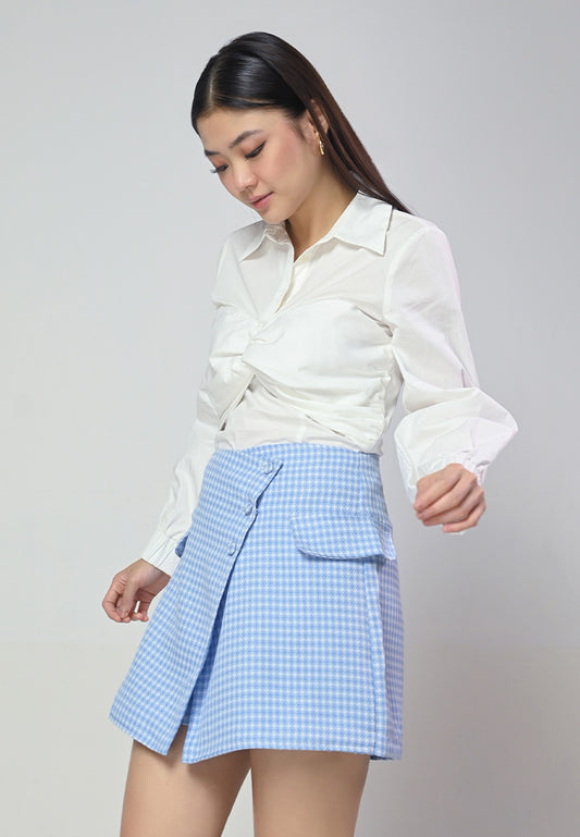 Terrain Lia Long Sleeve Top (White)