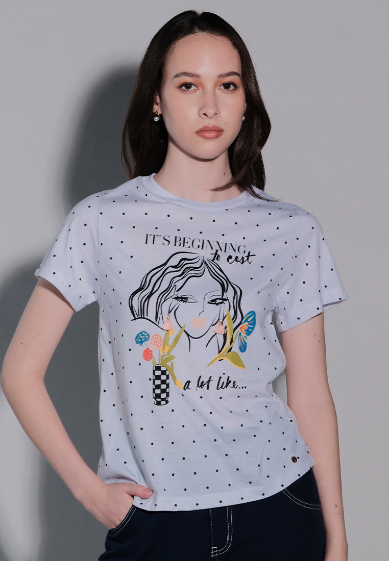 Holiday Tees 2025 Like Christmas Short Sleeve Shirt Top (Off White)