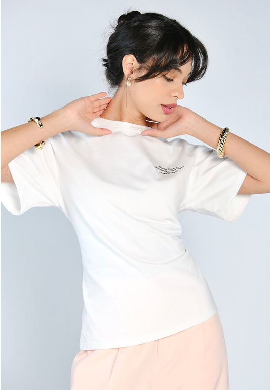 Mark Bumgarner X Vania Romoff For Plains & Prints Limited Edition Tee Top (Off-white)