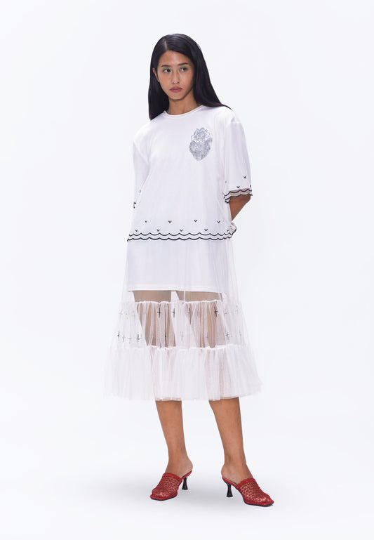 Plains & Prints x Randolf Logo T-Shirt Dress (Offwhite)