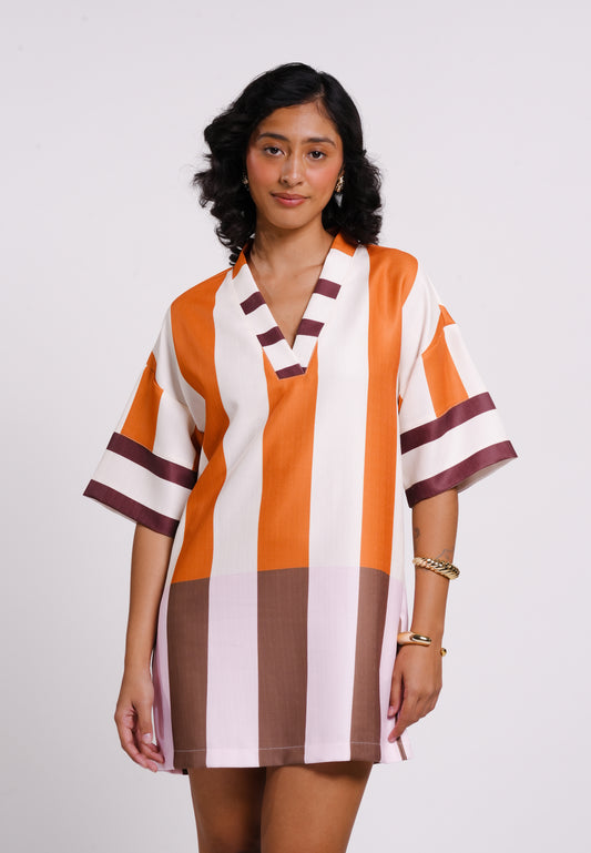 Archetype Summer Essentials Meadows Extended Sleeve Dress (Multi)