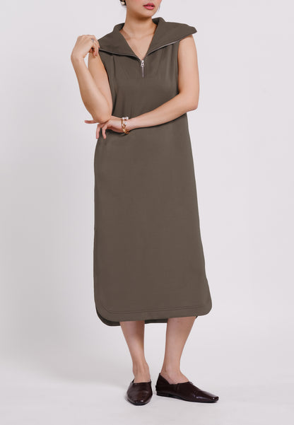 Raf Nice Sleeveless Dress (Taupe)