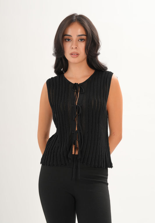 Archetype Refined Obsidian Sleeveless Top (Black)